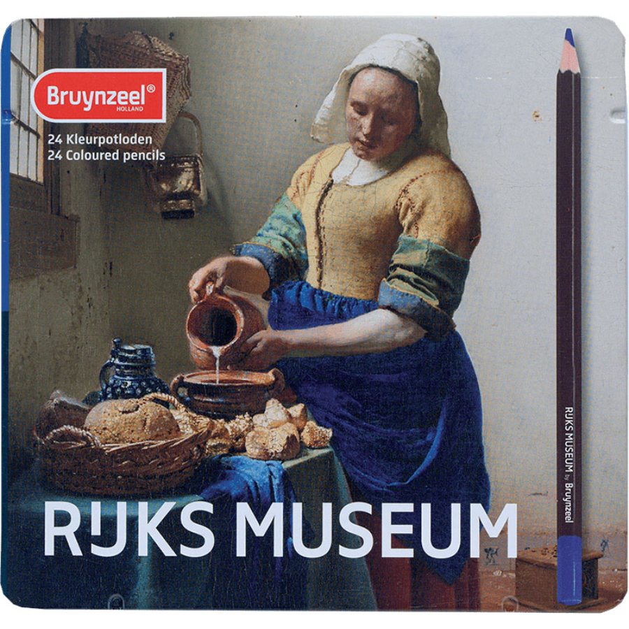 Bruynzeel 24 db-os színes ceruza készlet Vermeer: Tejet öntő nő, RIJKS MUSEUM