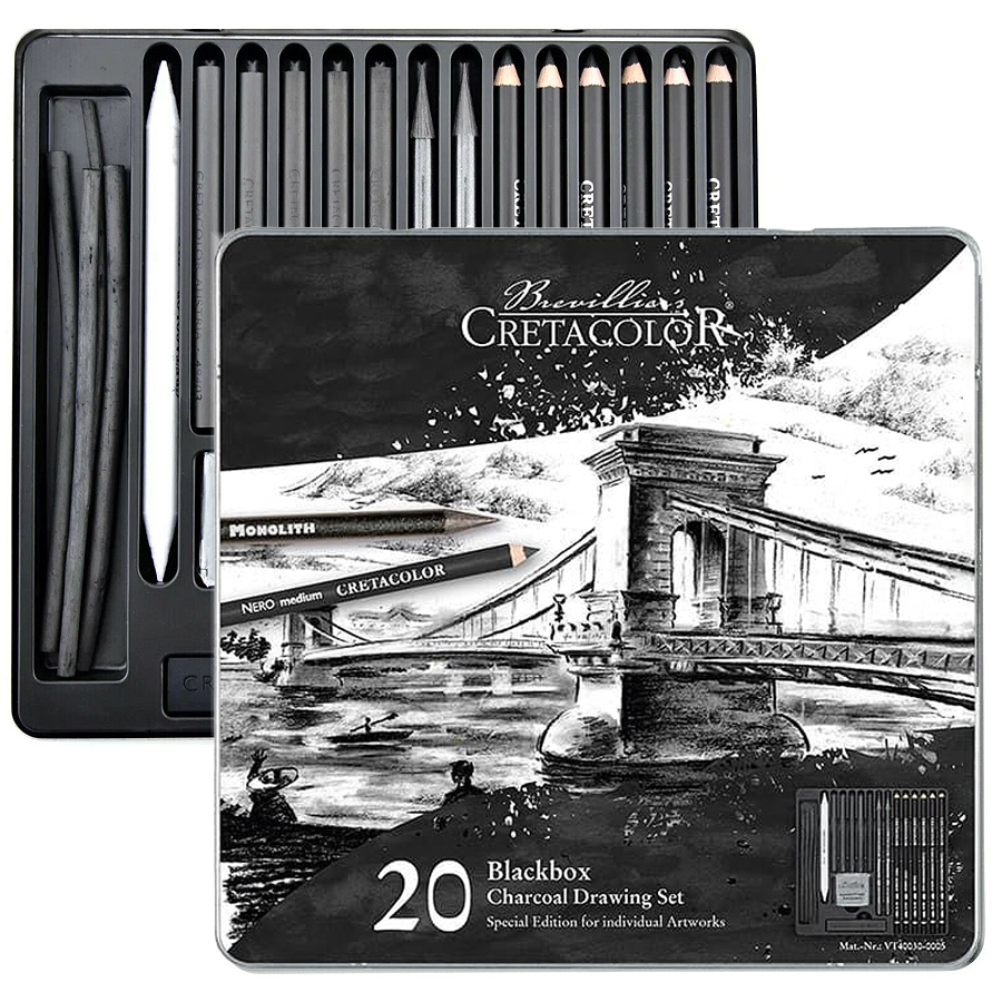 Cretacolor Black Box 20 db-os rajzkészlet Lánchíd limitált kiadás