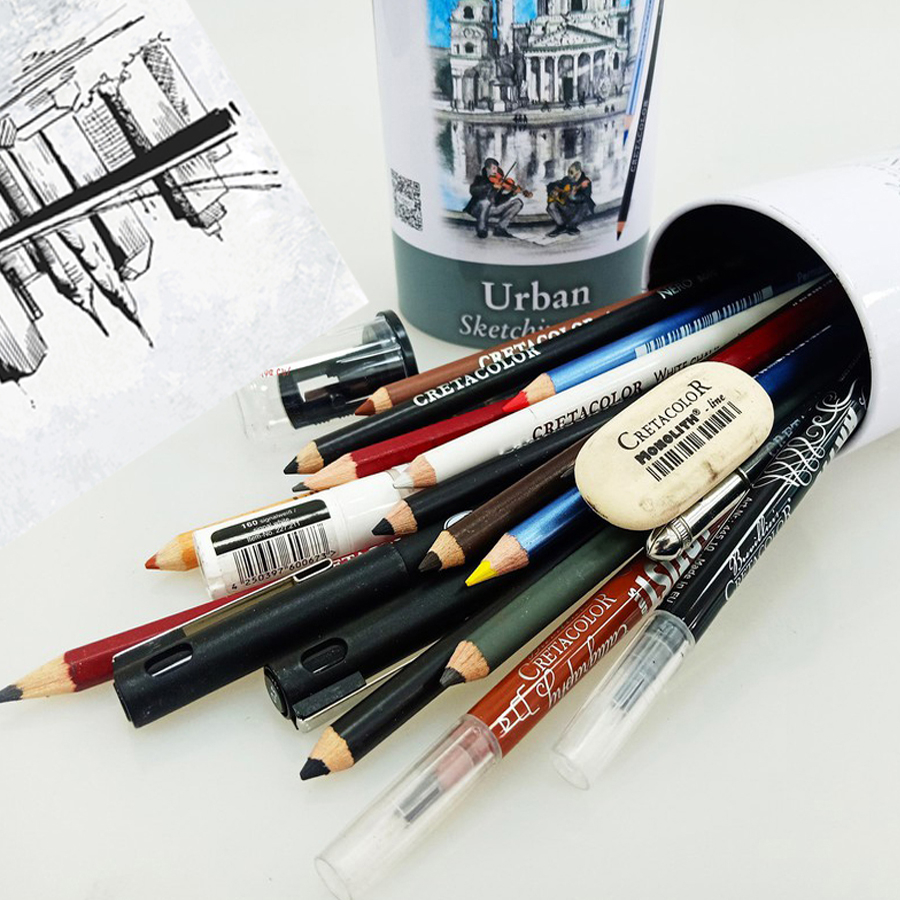 Cretacolor Urban Sketching 24 darabos vázlatkészlet