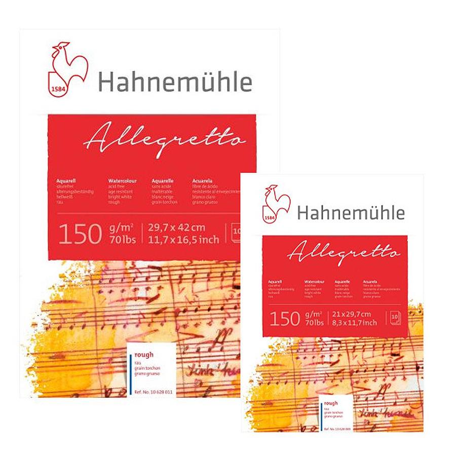 Hahnemühle Allegretto akvarell tömb 150 g/m2 rough
