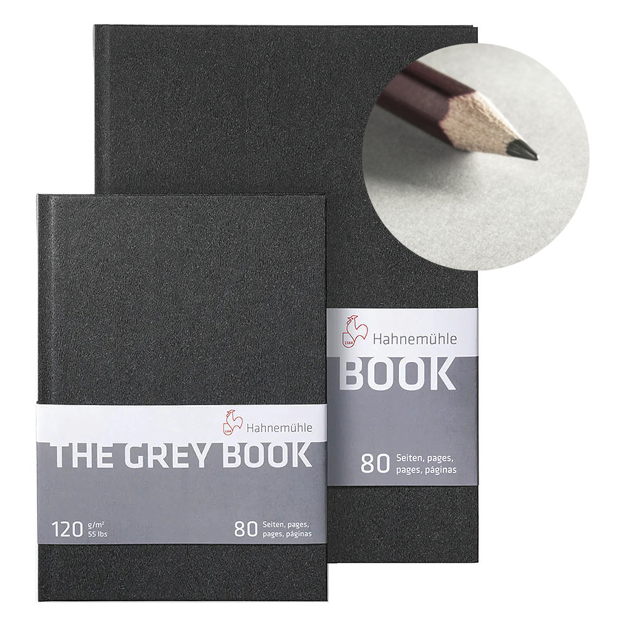Hahnemühle Grey Book szürke tónusú vázlattömb 120 g