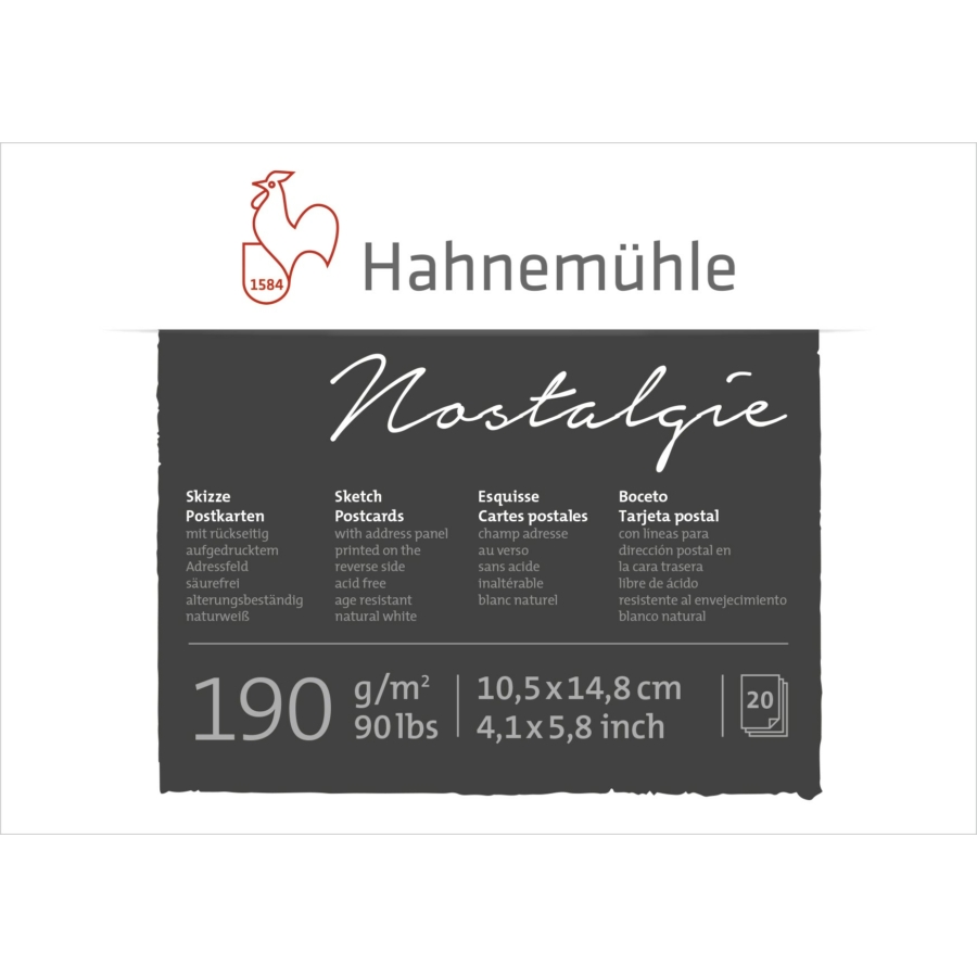 Hahnemühle Nosztalgia képeslaptömb 190 g