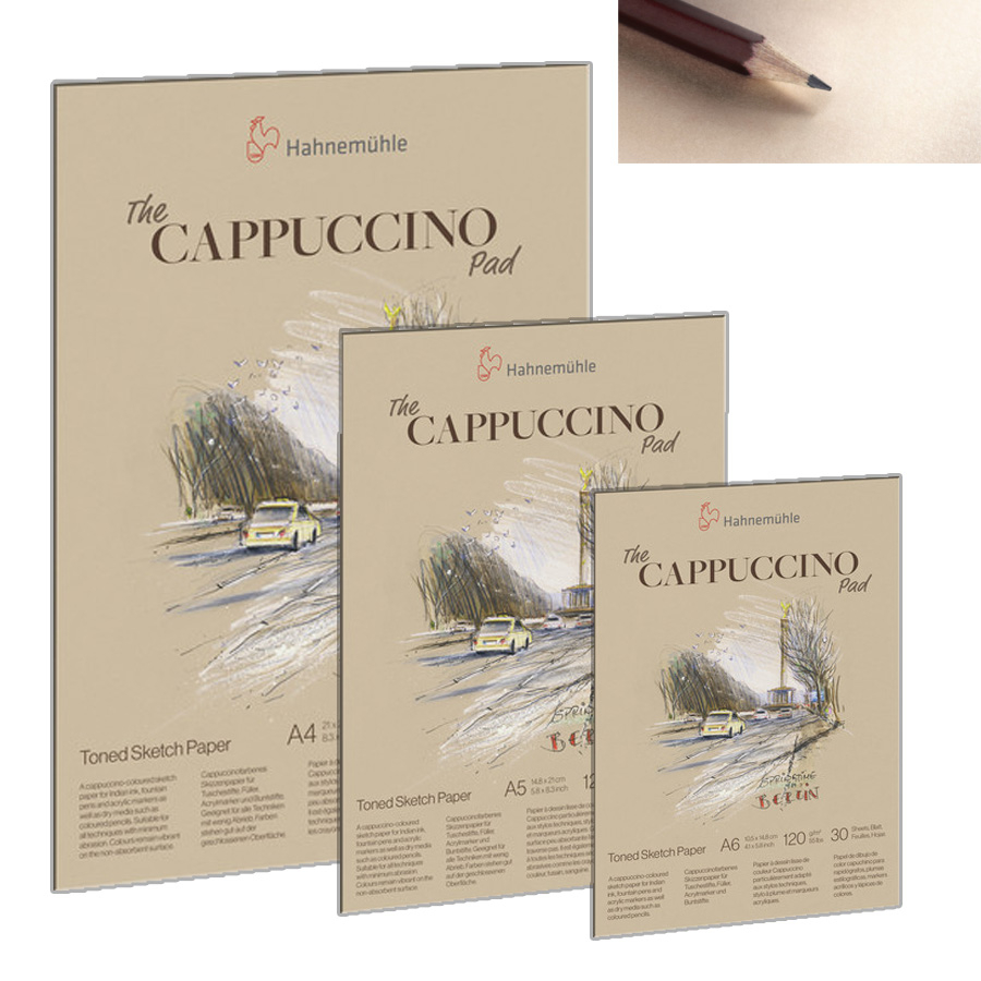 Hahnemühle Cappuccino pad bézs tónusú vázlattömb 120 g 