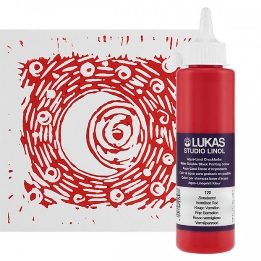 Lukas Studio Linol 120 Vermilion Red 250 ml
