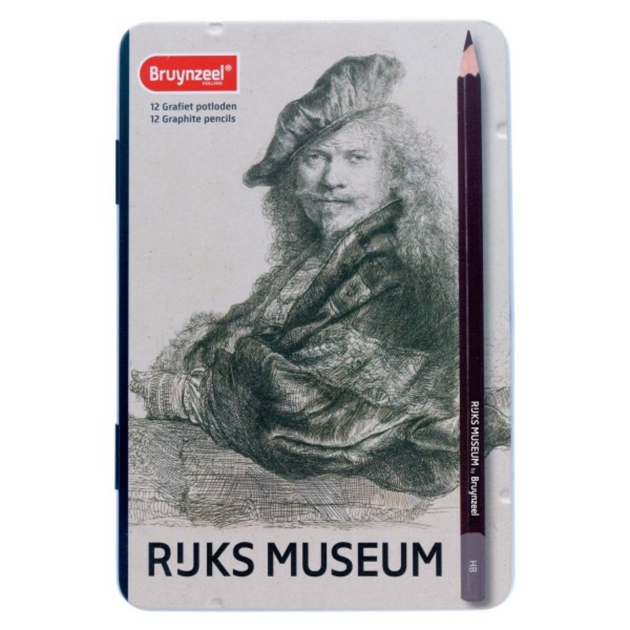 Bruynzeel 12 db-os grafit ceruza készlet Rembrandt önarckép, RIJKS MUSEUM