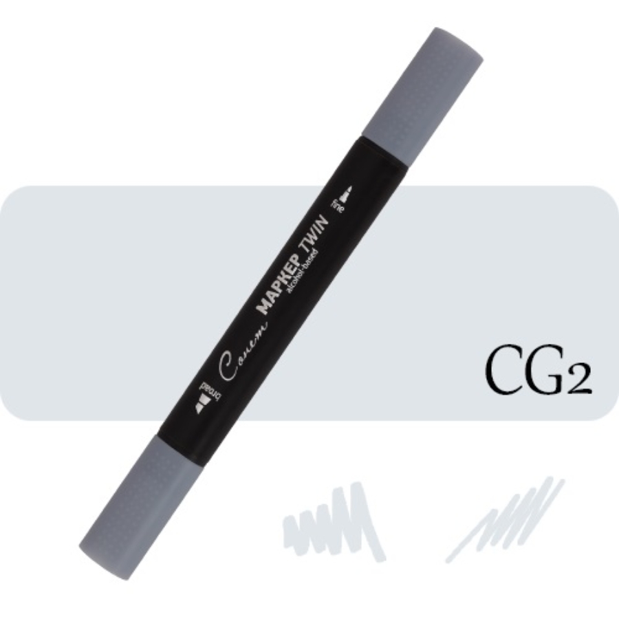 Sonnet kétvégű alkoholos marker CG2 Cold Grey 2