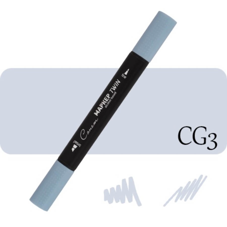 Sonnet kétvégű alkoholos marker CG3 Cold Grey 3